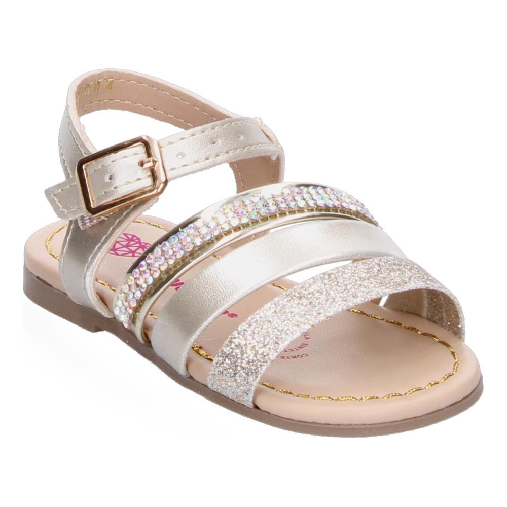 Foto 2 | Sandalias Tropicana Dorado Para Niña [tro1436] Dorado