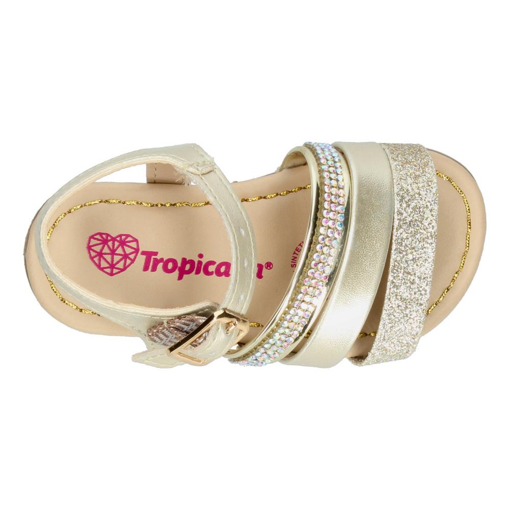 Foto 8 pulgar | Sandalias Tropicana Dorado Para Niña [tro1436] Dorado