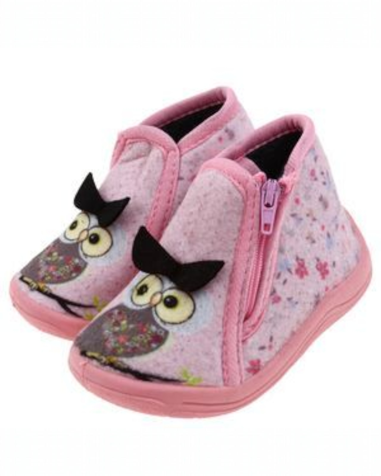 Foto 3 pulgar | Botas De Frio Baby Room Para Niñas Con Diseño De Buha Rosa, Suela Antiderrapante
