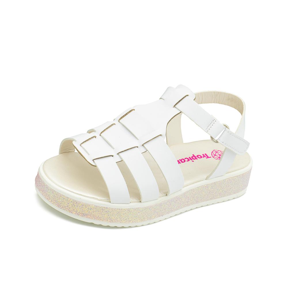 Foto 4 pulgar | Sandalias Para Niña Tropicana  Casuales Moda Color Blanco Blanco