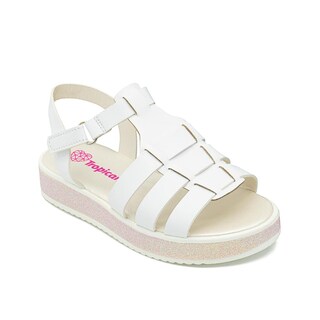Foto 4 | Sandalias Para Niña Tropicana Casuales Moda Color Blanco Blanco