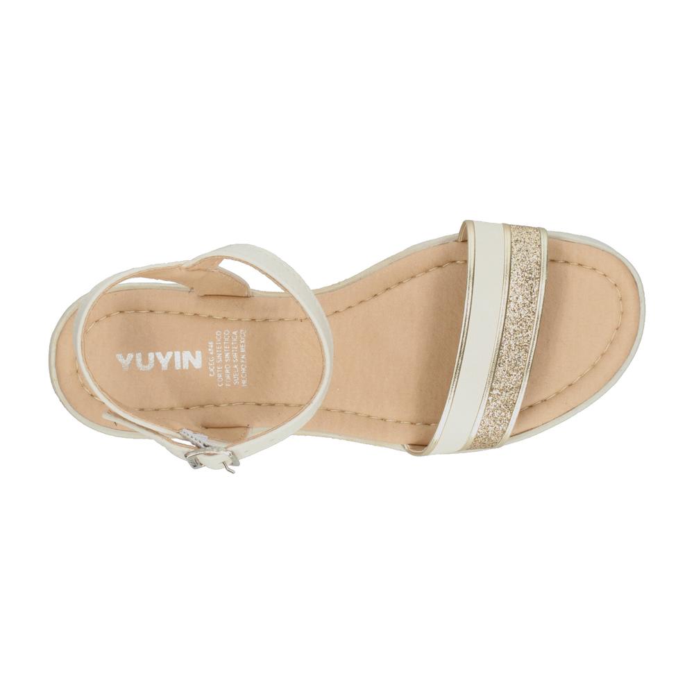 Foto 9 pulgar | Sandalias Yuyin Latte Para Niña T22-26 [yuy545] Beige