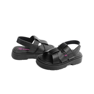 Foto 2 | Sandalia Tropicana Para Niña Ajuste Contactel Color Negro Negro