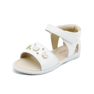 Foto 3 | Sandalia Karsten Para Niña Casual Mariposas Charol Blanco Blanco