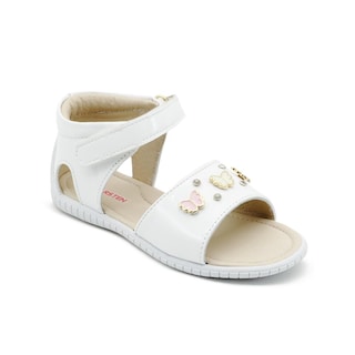 Foto 4 | Sandalia Karsten Para Niña Casual Mariposas Charol Blanco Blanco