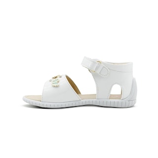 Foto 5 | Sandalia Karsten Para Niña Casual Mariposas Charol Blanco Blanco