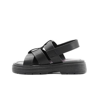 Foto 5 | Sandalia Tropicana Para Niña Ajuste Contactel Color Negro Negro