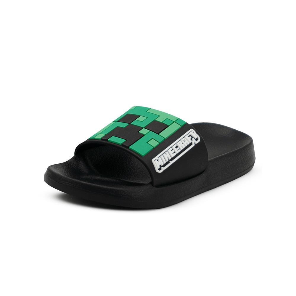 Foto 5 pulgar | Sandalias Yuyin Para Niño Minecraft Alberca/playa 18-21 Negro