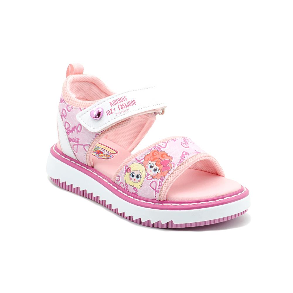 Foto 4 | Sandalia Distroller Niña Ajuste Velcro Chamoy Y Berinaiz Rosa