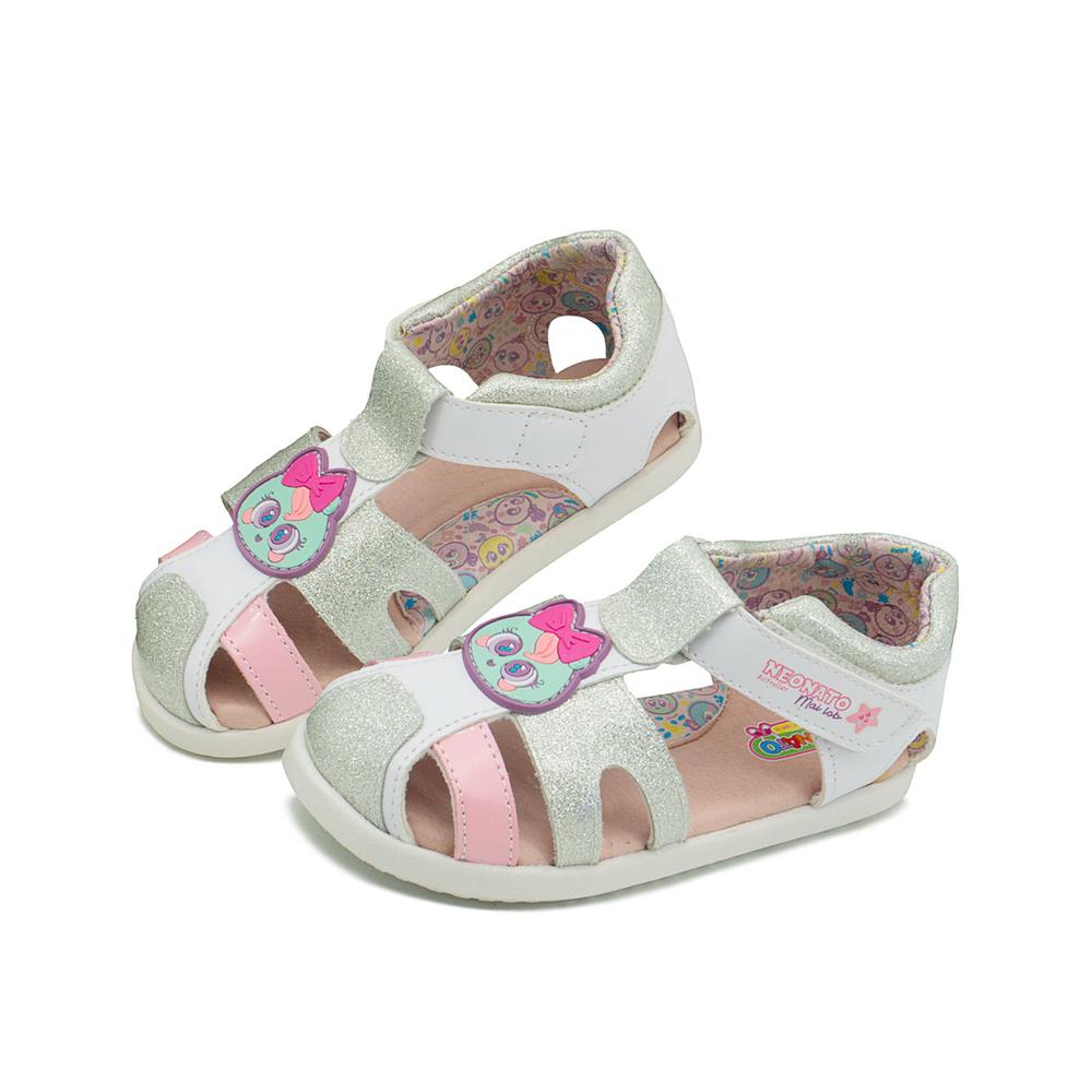 Foto 2 pulgar | Sandalia Distroller Neonato Para Niña Elegante Plata 13-17 Plateado