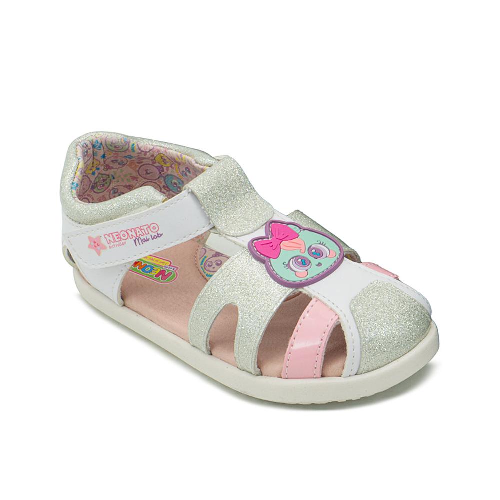 Foto 5 pulgar | Sandalia Distroller Neonato Para Niña Elegante Plata 13-17 Plateado