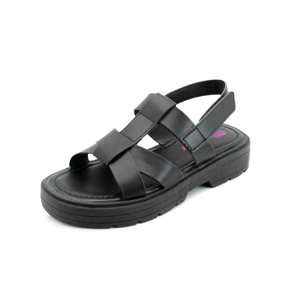 Foto 3 | Sandalia Tropicana Para Niña Tipo Gladiadora Contactel Negro Negro