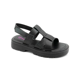 Foto 4 | Sandalia Tropicana Para Niña Tipo Gladiadora Contactel Negro Negro