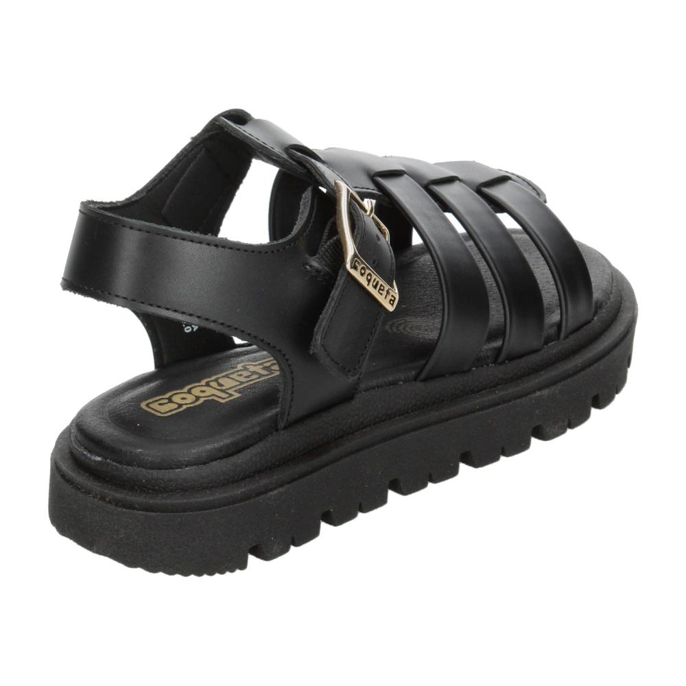 Foto 4 pulgar | Sandalias Coqueta Negro Para Niña T21-24 [cta1013] Negro