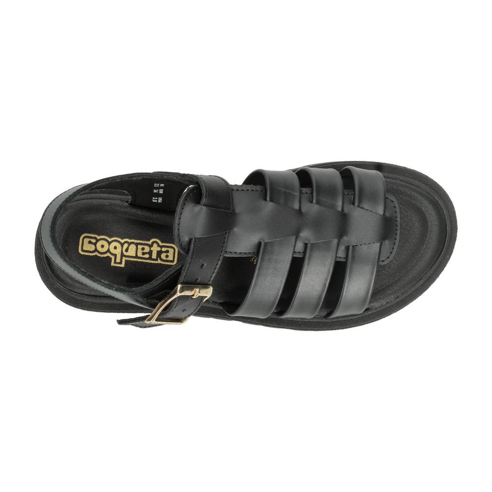 Foto 9 pulgar | Sandalias Coqueta Negro Para Niña T21-24 [cta1013] Negro
