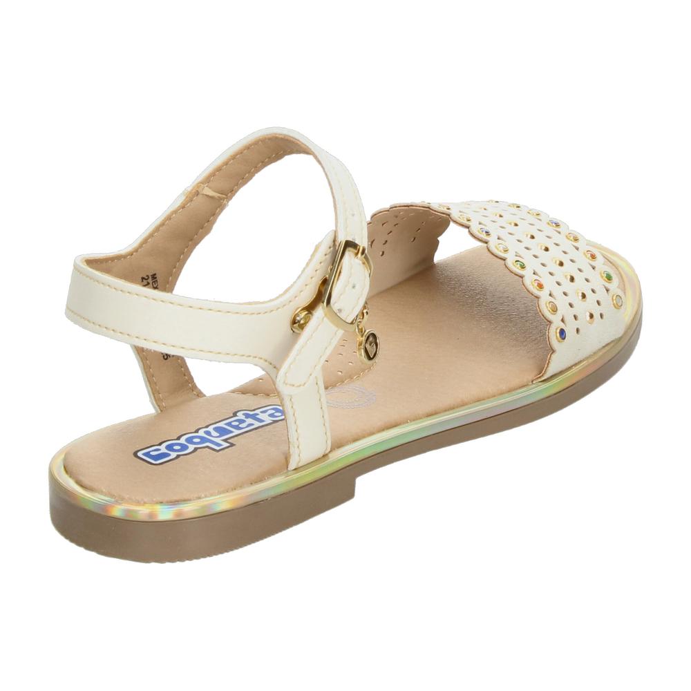 Foto 4 pulgar | Sandalias Coqueta Beige Para Niña T21-24 [cta1012] Beige