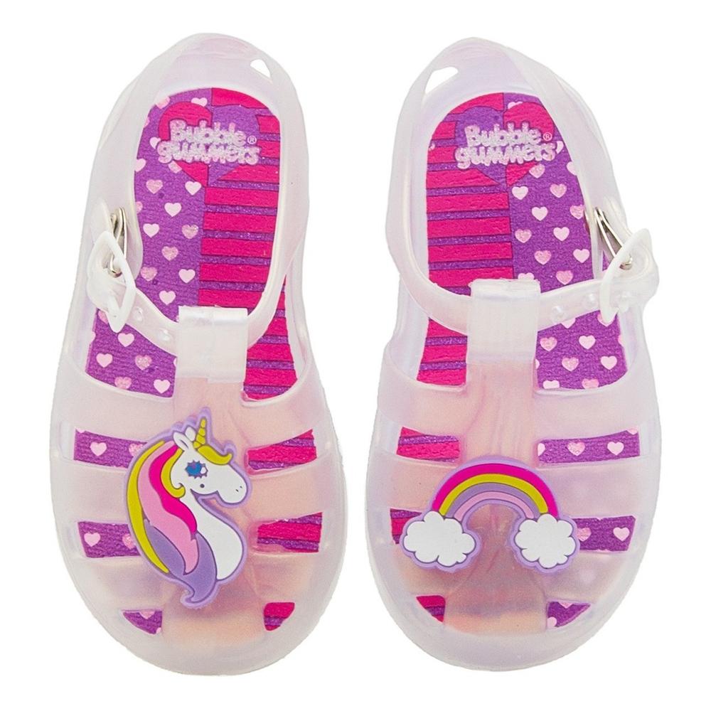 Foto 7 pulgar | Sandalia De Plástico Para Niña Unicornio Bubble Gummers Azul