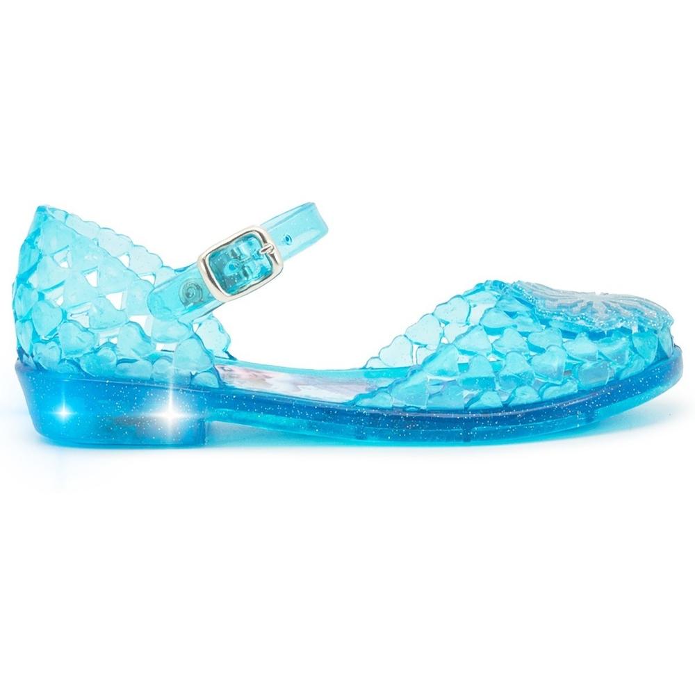 Foto 2 pulgar | Sandalia Luces De Impacto Frozen Elsa Disney 13-19 Con Tacon Celeste