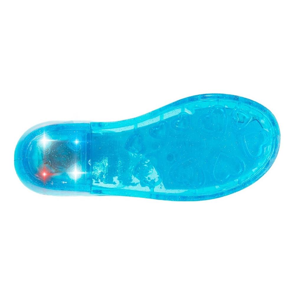 Foto 4 pulgar | Sandalia Luces De Impacto Frozen Elsa Disney 13-19 Con Tacon Celeste