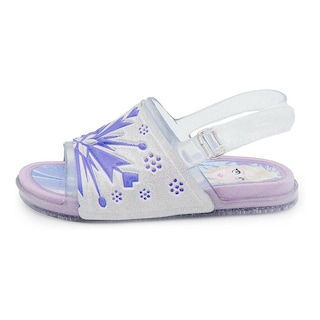 Foto 3 | Sandalia Disney Frozen Elsa Niña Ajustable Cristal 13-17 Blanco
