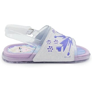 Foto 4 | Sandalia Disney Frozen Elsa Niña Ajustable Cristal 13-17 Blanco