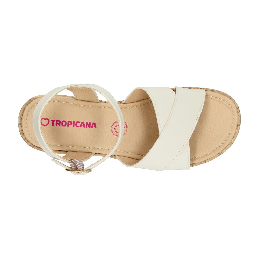 Foto 9 pulgar | Sandalias Tropicana Beige Para Niña T22-25 [tro1552] Beige