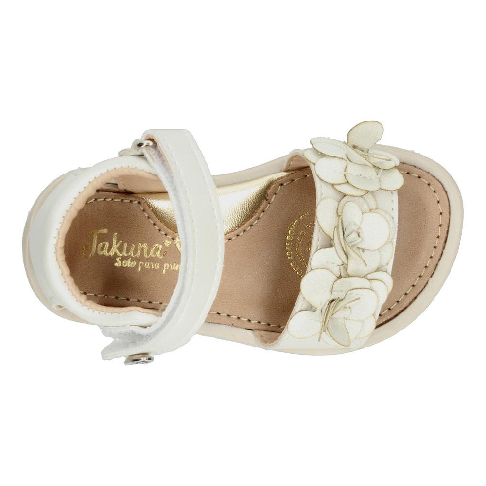 Foto 9 pulgar | Sandalias Jakuna Blanco Para Niña [jak338] Blanco