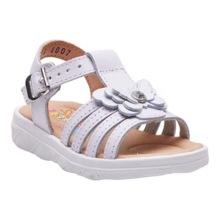Foto 1 | Sandalias Calzado Watanabe Color Blanco Niña Abiertas Mariposa Decorativa
