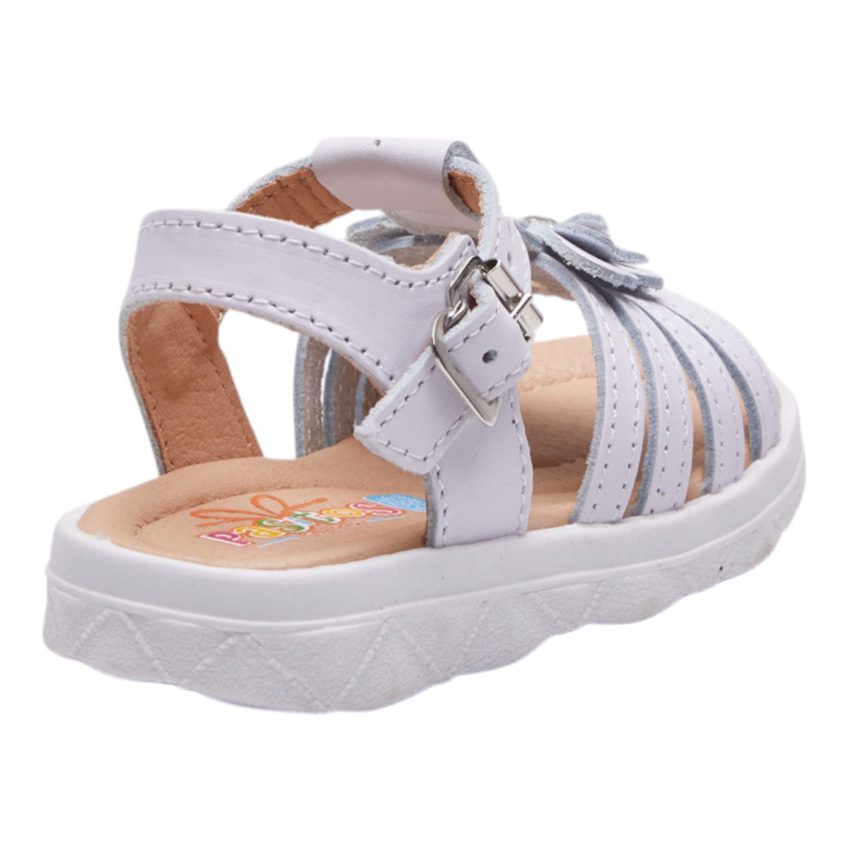 Foto 4 pulgar | Sandalias Calzado Watanabe Color Blanco Niña Abiertas Mariposa Decorativa