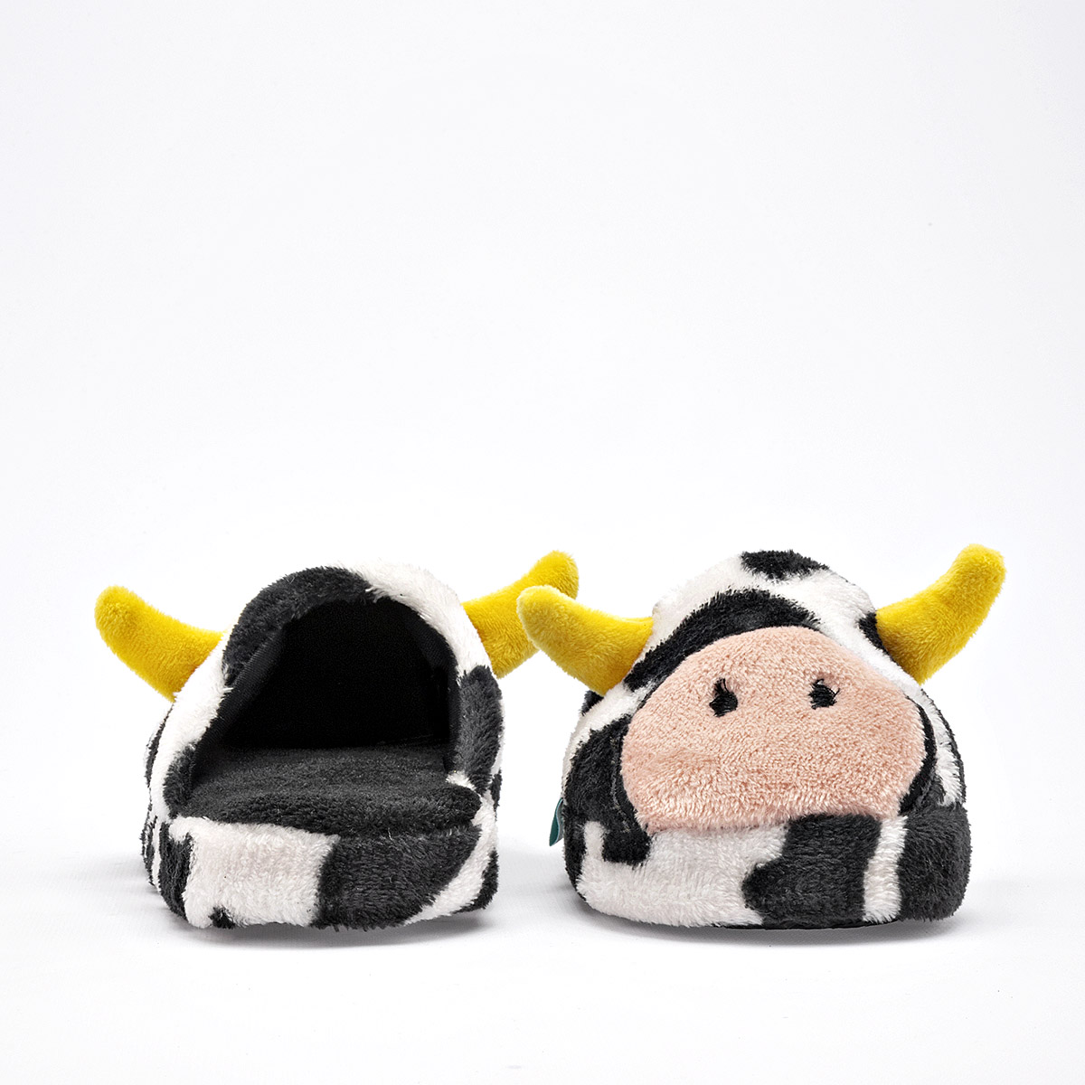 Foto 5 pulgar | Huarachetas Pantufla Para Niña Negro Blanco