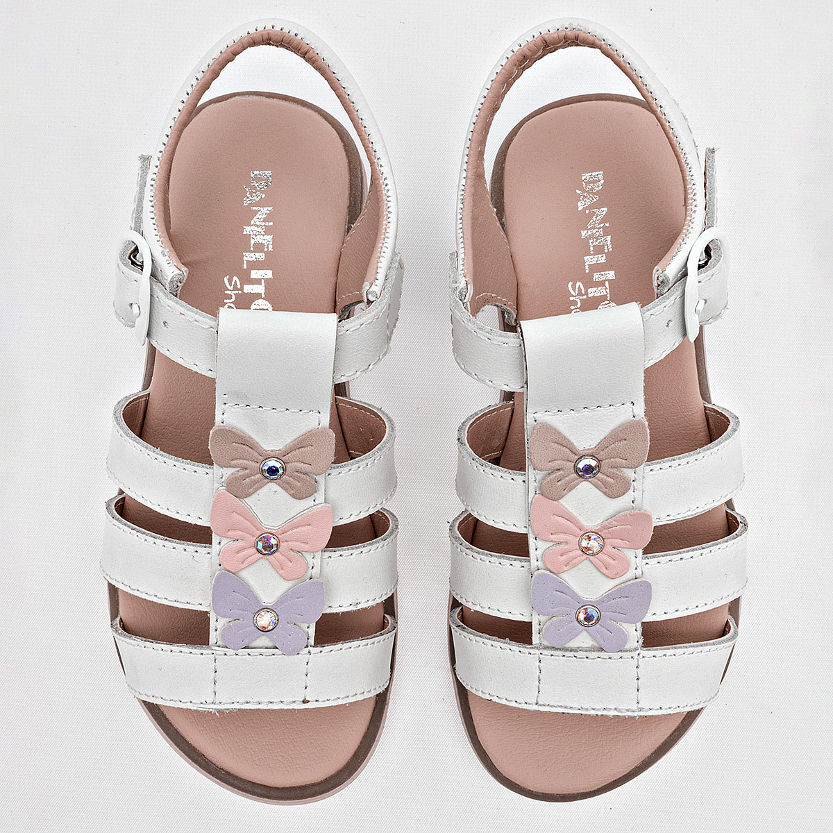 Foto 4 pulgar | Danielitos Shoes Sandalia Para Niña Blanco