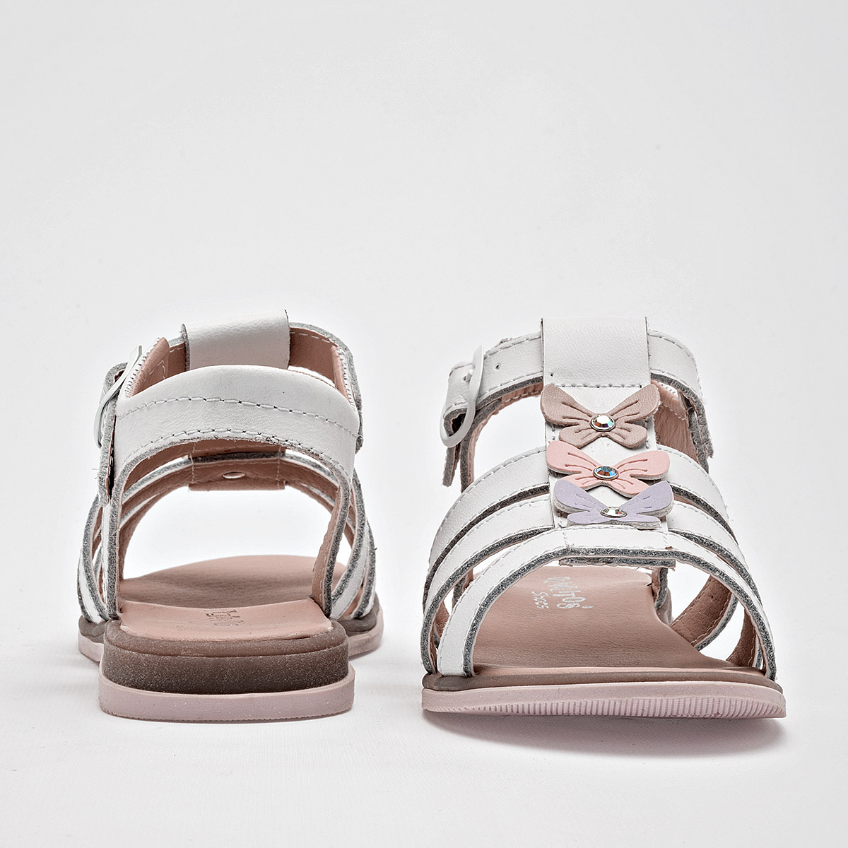 Foto 5 pulgar | Danielitos Shoes Sandalia Para Niña Blanco