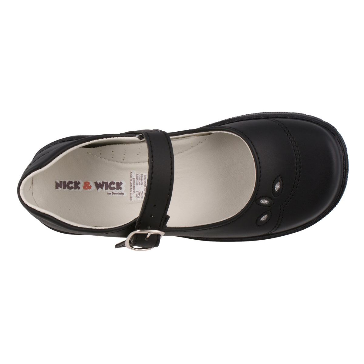 Foto 4 | Zapato Escolar Nick & Wick 4292 color Negro para Niña