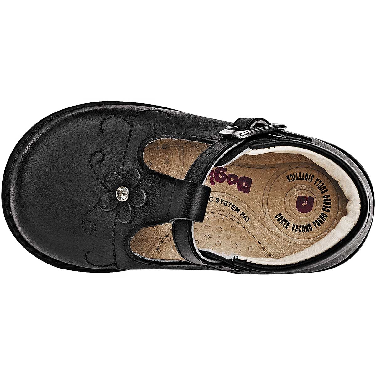 Foto 3 pulgar | Zapatos Dogi Negros para Bebé Niña