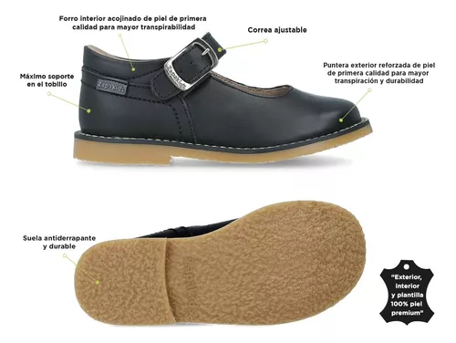 Foto 7 pulgar | Zapatos Escolares Zapakids 20504-a-1 Negro para Niña