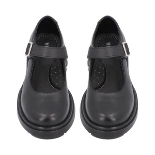 Foto 4 | Flats Yuyin Niña Casuales Altos Comodos Ajustables Negro