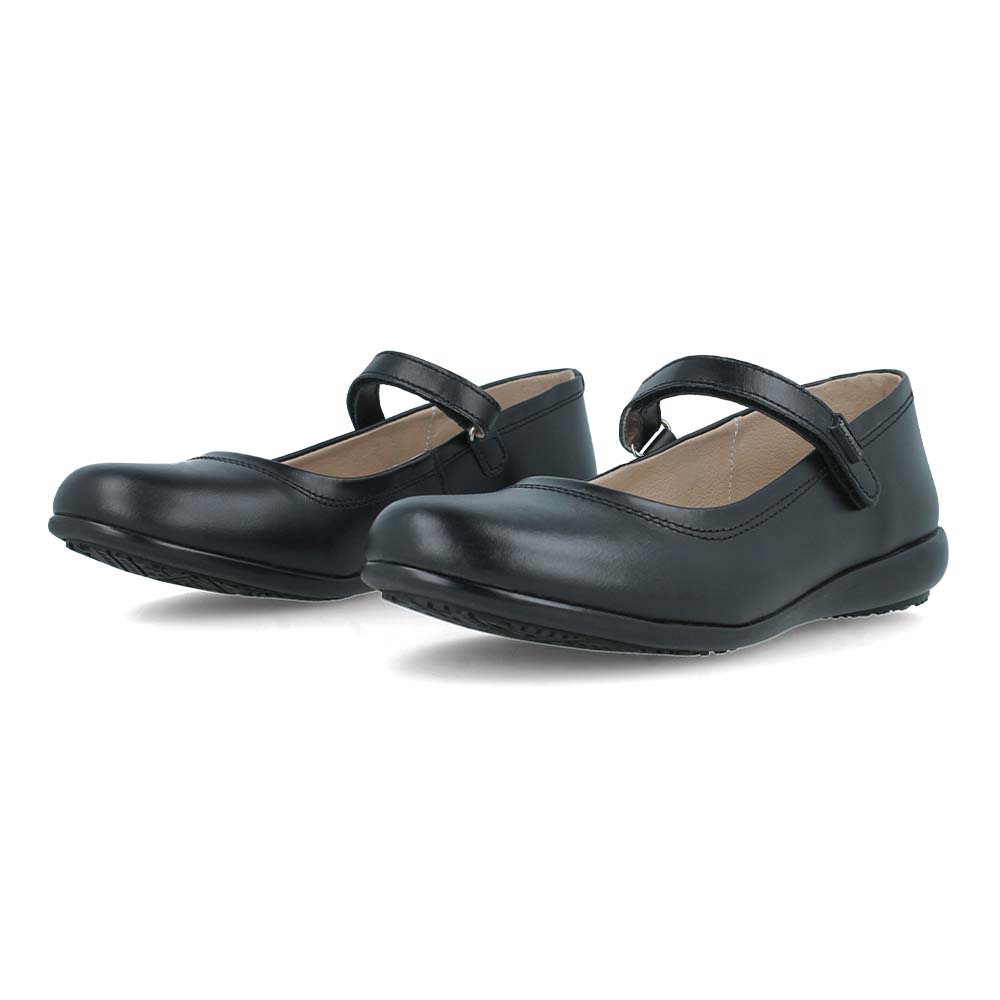Foto 4 pulgar | Zapato Escolar Zapakids 30659-1-a Negro Para Niña De Piel Con Velcro