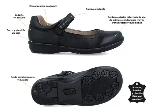Foto 6 pulgar | Zapato Escolar Zapakids 56124-1-a Negros de Piel