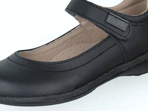 Foto 7 pulgar | Zapato Escolar Zapakids 56124-1-a Negros de Piel