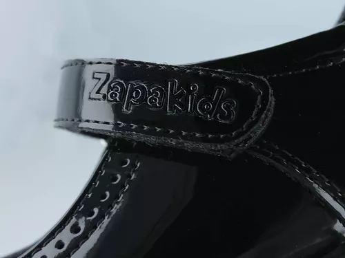 Foto 5 | Zapatos Escolares Zapakids Zk00018-ch Negro Charol  Flats Niña Casual