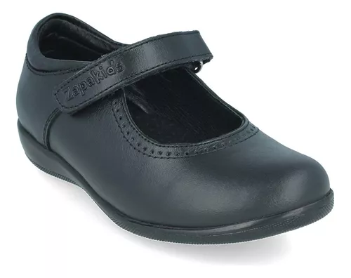 Foto 4 pulgar | Zapatos Escolares Zapakids Zk00018 Negro Flats Niña Balerina Casual Piel