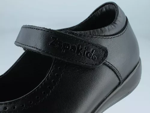 Foto 7 pulgar | Zapatos Escolares Zapakids Zk00018 Negro Flats Niña Balerina Casual Piel