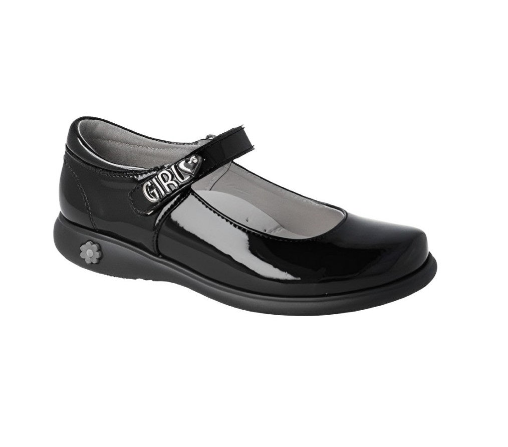Foto 2 pulgar | Zapatos Karsten 18801-11-a Charol Negro Escolar Niña