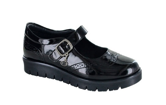 Foto 2 pulgar | Zapatos Coqueta 54705-c Charol Negro Escolar Niña