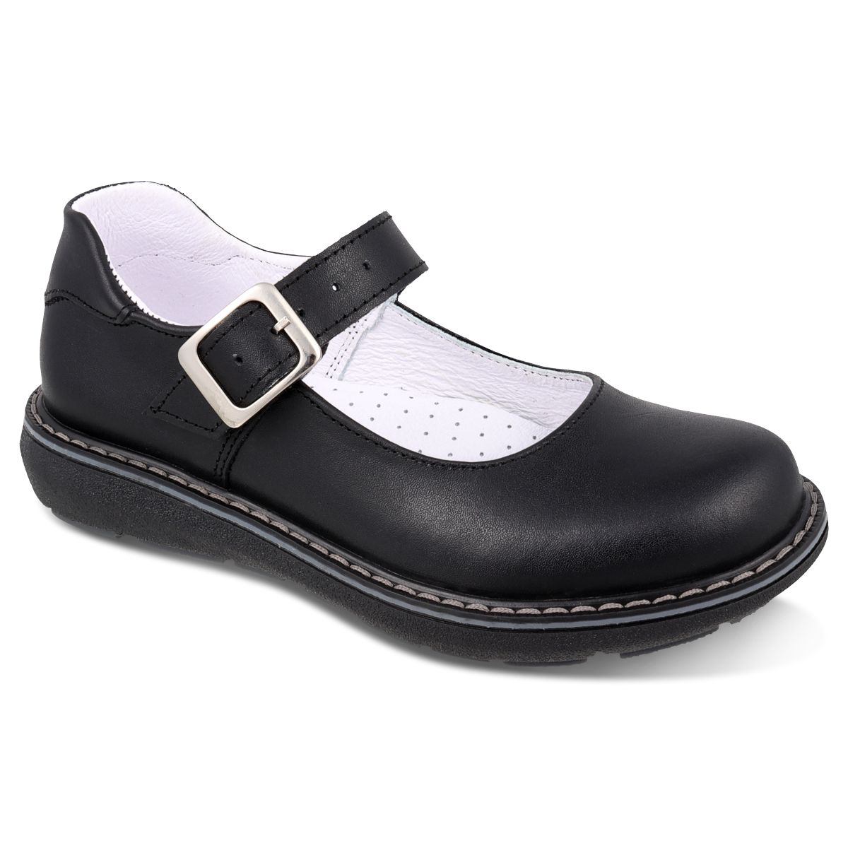 Foto 2 pulgar | Zapato Escolar De Piel Dominiq 3491 Color Negro Para Niña