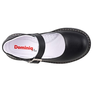 Foto 4 | Zapato Escolar De Piel Dominiq 3491 Color Negro Para Niña
