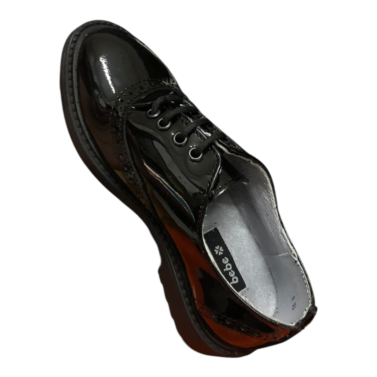 Foto 4 | Zapato Mocasín Charol Para Niña Bebe