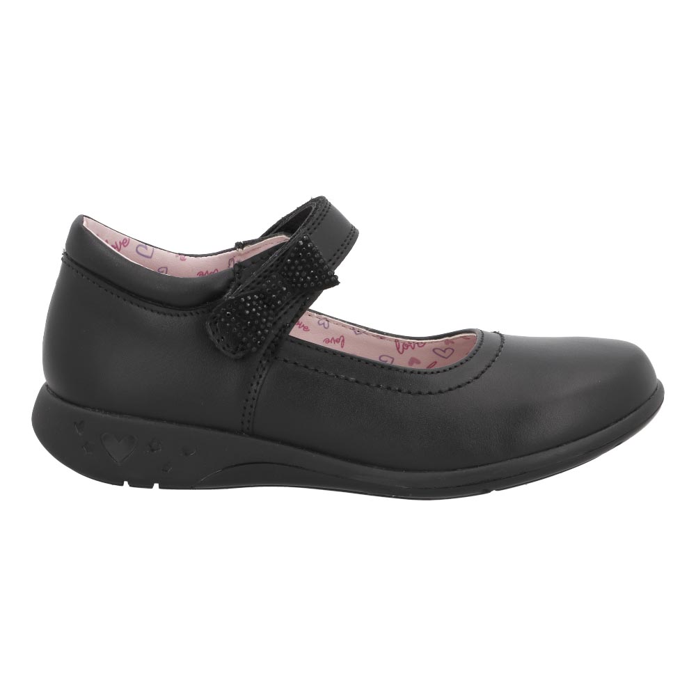 Foto 3 pulgar | Zapato Escolar Para Niña Negro Bambino N9067 En Piel Tallas 15 Al 17