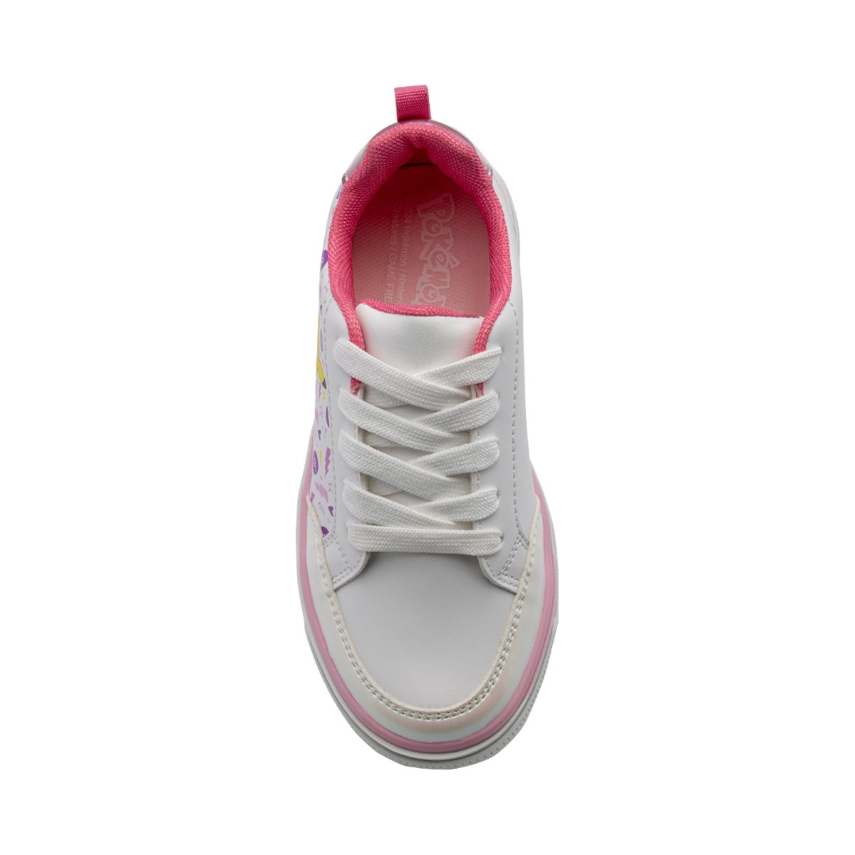 Foto 6 pulgar | Calzado Pokémon Tenis Niña Blancos Diseño Pikachu Divertidos
