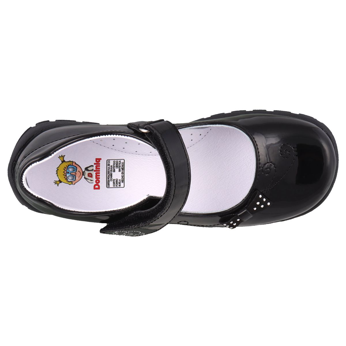 Foto 5 pulgar | Zapato Escolar Dominiq 301 Color Charol Negro Para Niña